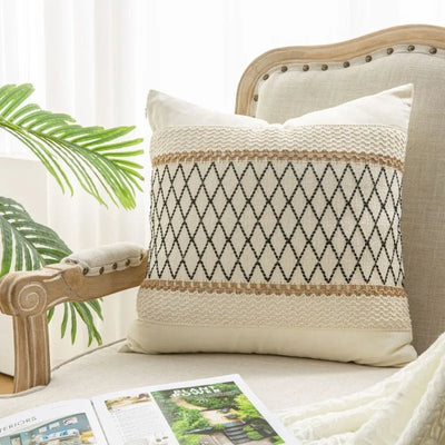 Boho Linen Textured Pillow Cover - Pillow Bay – alternate view