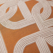 Brown Geometric Jacquard Cushion Cover - Pillow Bay – image 2