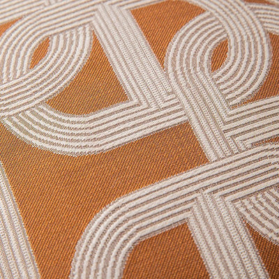 Brown Geometric Jacquard Cushion Cover - Pillow Bay – alternate view