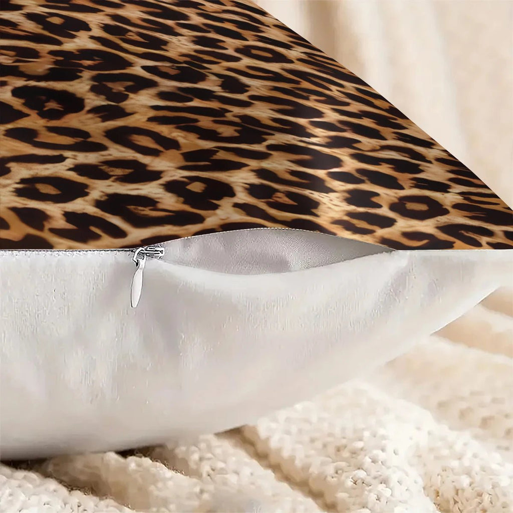 Brown Leopard Print Pillow - Pillow Bay