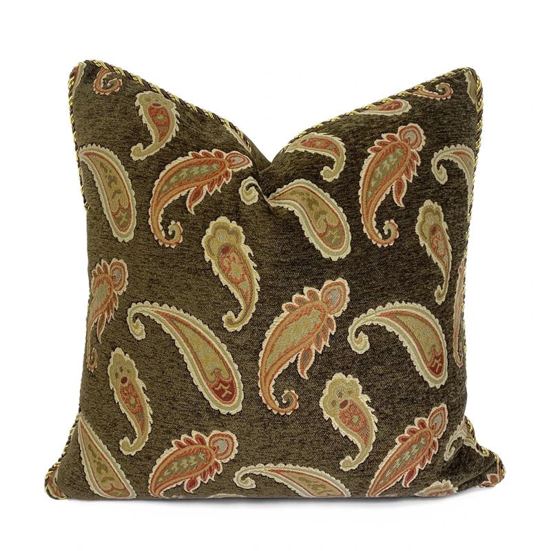 Chenille Floral Pillow Cover - Pillow Bay