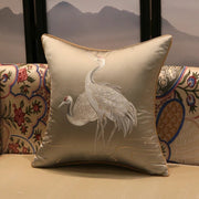 Chinese Crane Embroidered Pillow Cover - Pillow Bay – image 3