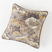 Chinoiserie Landscape Jacquard Pillow Cover - Pillow Bay – image 3
