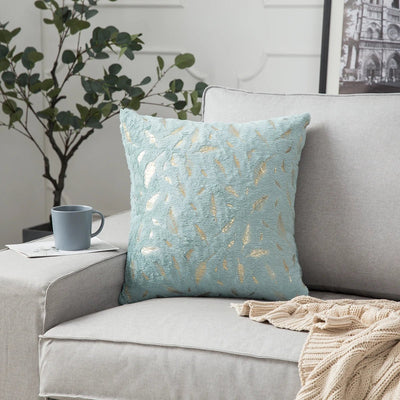 Christmas Gold Feather Pillow Cover - Pillow Bay – alternate view