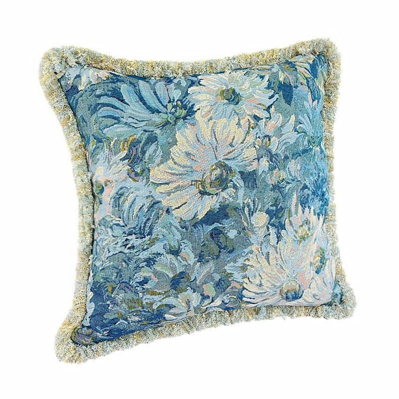 Countryside Floral Fringe Pillow Cover - Pillow Bay