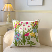 Embroidered Cotton Canvas Pillow Cover - Pillow Bay – image 1
