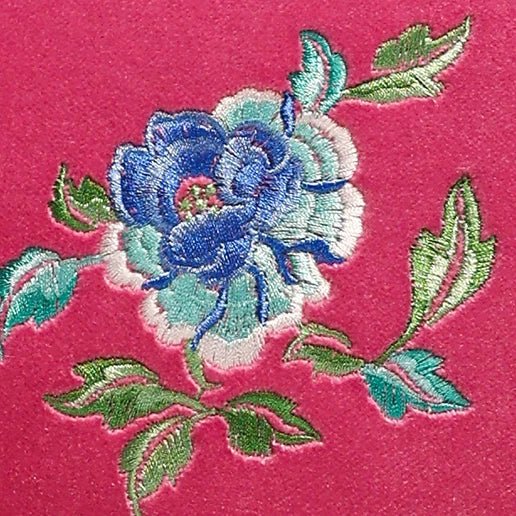 Embroidered Floral Pillow Cover - Pillow Bay