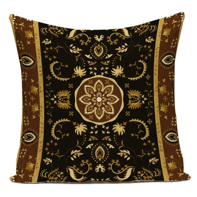 Floral Plants Linen Pillow Cover - Pillow Bay – alternate view