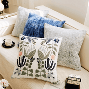 Floral Swallow Embroidered Pillow Cover - Pillow Bay – image 7