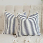 Fringe Striped Cotton Pillow Cover - Pillow Bay – image 11