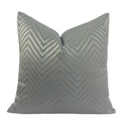 Gray Wave Diamond Jacquard Decorative Cushion Cover - Pillow Bay – image 1