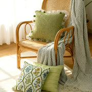 Green Embroidered Towel Pillow Cover - Pillow Bay – image 9