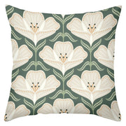 Green Floral Back Cushion Pillow Cover - Pillow Bay – image 6