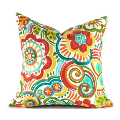 Green Floral Bird Pillow Cover - Pillow Bay