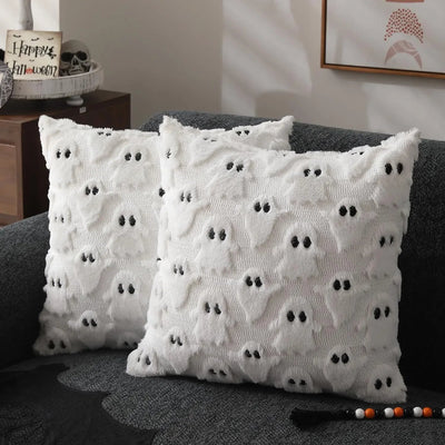 Halloween Pumpkin Plush Pillow Cover - Pillow Bay – alternate view