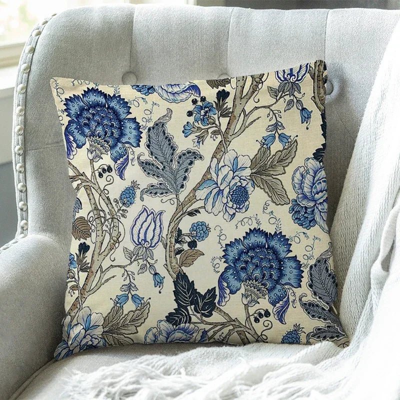 Hampton Floral Pillow Cover - Pillow Bay