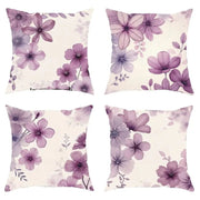 Lavender Floral Plush Pillow Cover - Pillow Bay – image 3