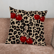 Leopard Cherry Star Pillow Cover - Pillow Bay – image 6