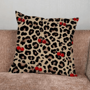 Leopard Cherry Star Pillow Cover - Pillow Bay – image 4