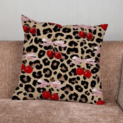 Leopard Cherry Star Pillow Cover - Pillow Bay – image 7