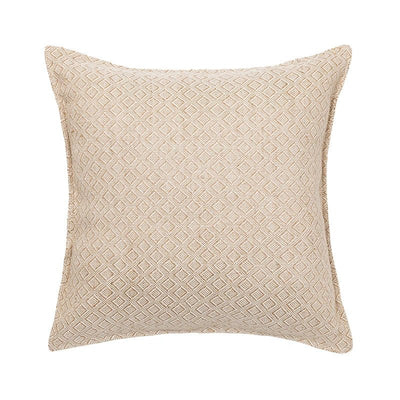 Linen Embroidered Leaves Cushion Cover - Pillow Bay – alternate view