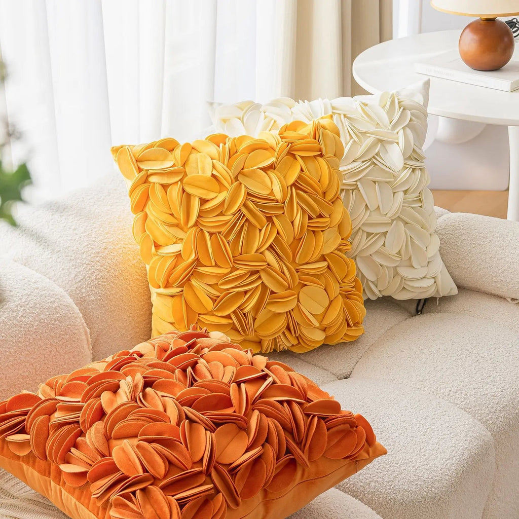 Luxury Floral Embroidery Velvet Pillow Cover - Pillow Bay