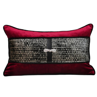 Luxury Jacquard Patchwork Decorative Throw Pillow Cover - Pillow Bay – alternate view
