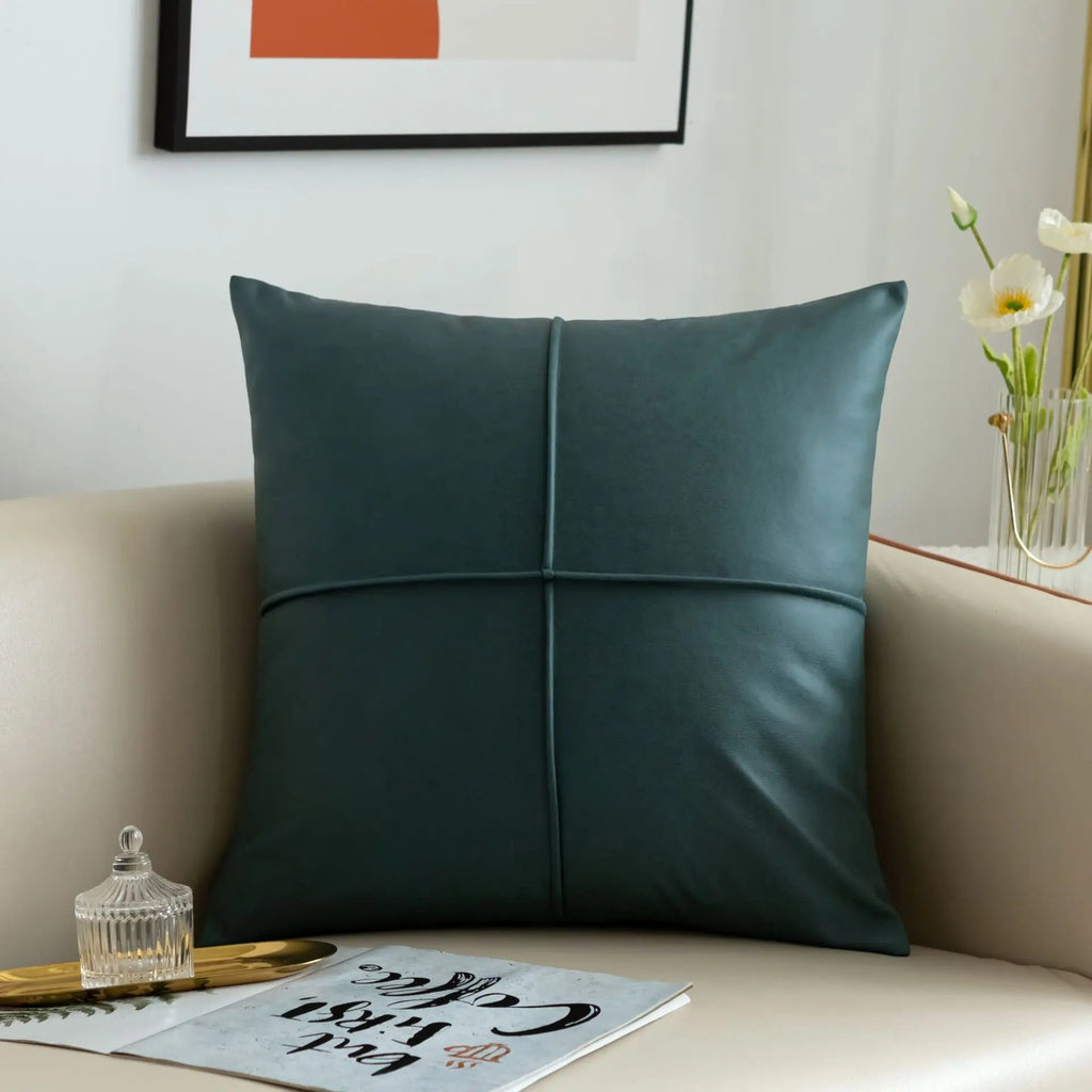 Luxury Leather Waterproof Pillow Cover - Pillow Bay