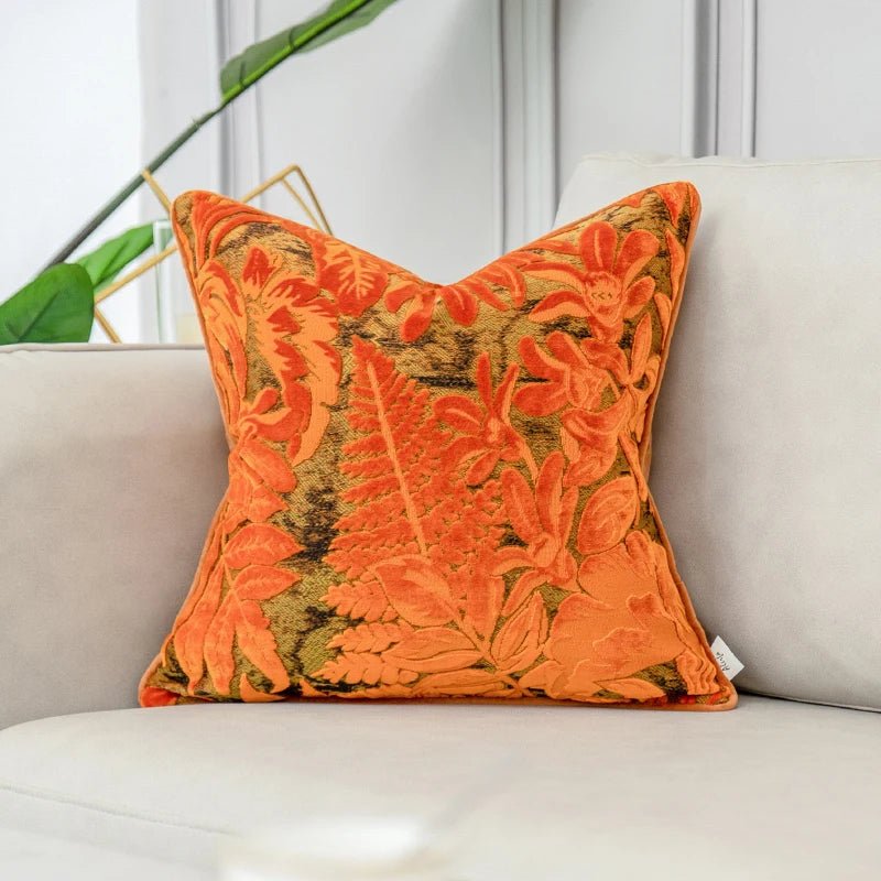 Luxury Velvet Flocked Cushion Cover - Pillow Bay