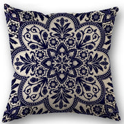 Navy Blue Chinoiserie Floral Pillow Cover - Pillow Bay – image 7