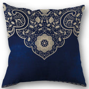 Navy Blue Chinoiserie Floral Pillow Cover - Pillow Bay – image 8