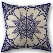 Navy Blue Chinoiserie Floral Pillow Cover - Pillow Bay – image 5