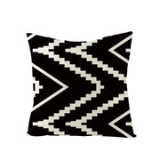 Nordic Black White Geometric Linen Throw Pillow Cover - Pillow Bay – image 3