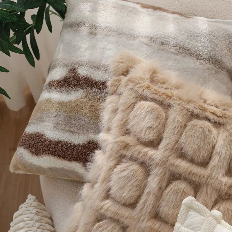 Nordic Plush Irregular Pillow Cover - Pillow Bay