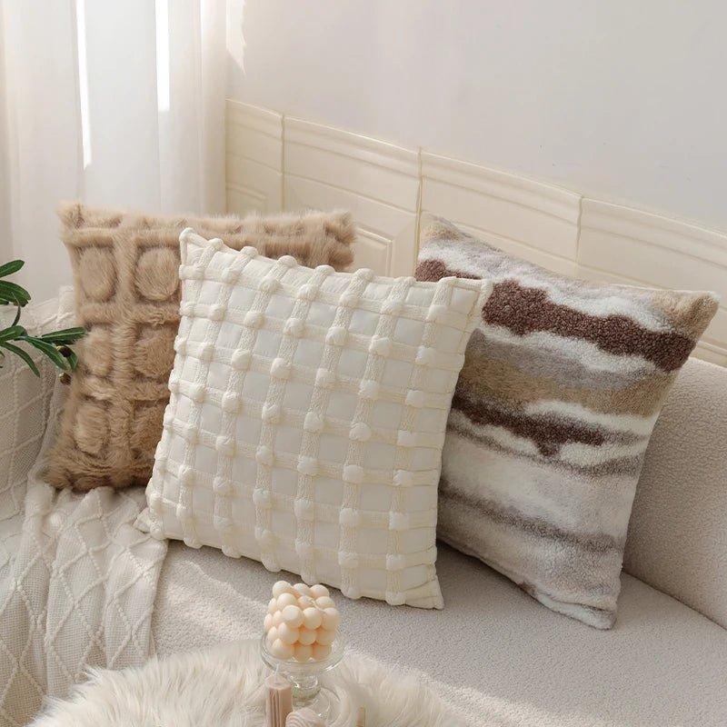 Nordic Plush Irregular Pillow Cover - Pillow Bay