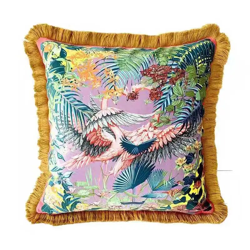 Oriental Animal Tassel Pillow Cover - Pillow Bay