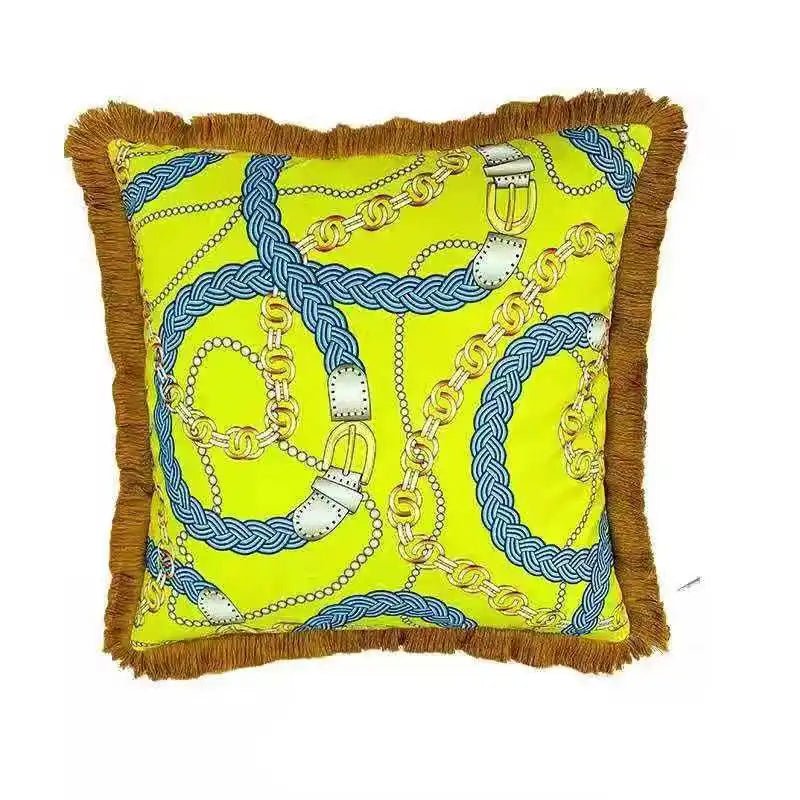 Oriental Animal Tassel Pillow Cover - Pillow Bay