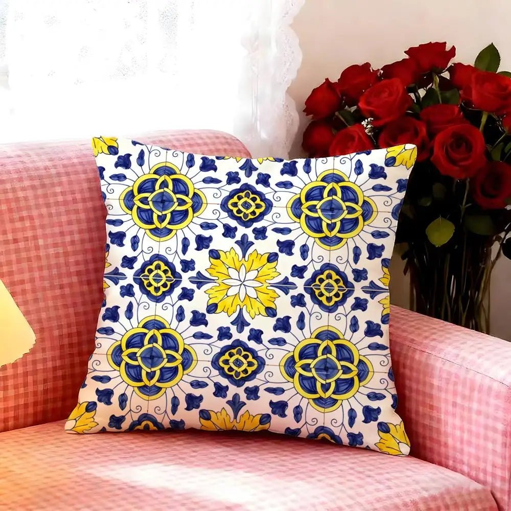 Ornate Scroll Pillow Cover - Pillow Bay