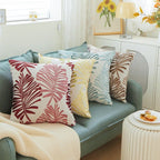 Palm Tree Linen Throw Pillow Cover - Pillow Bay