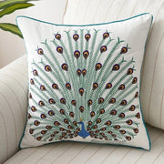 Peacock Embroidery Animal Pillow Cover - Pillow Bay – image 3