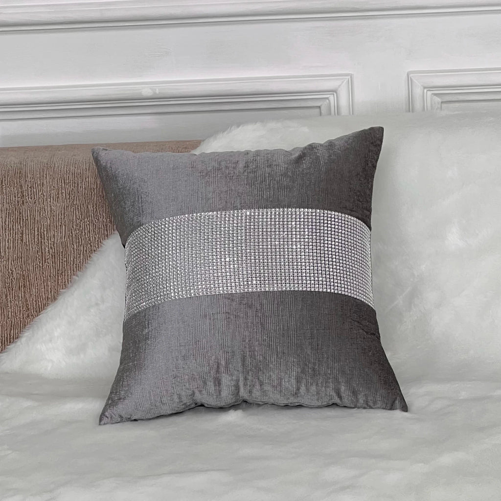 Plaid Plush Velvet Cushion Cover - Pillow Bay