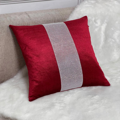 Plaid Plush Velvet Cushion Cover - Pillow Bay
