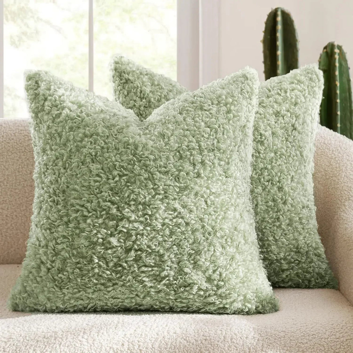 Plush Lamb Fleece Teddy Pillow Cover - Pillow Bay