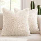 Plush Lamb Fleece Teddy Pillow Cover - Pillow Bay