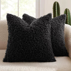 Plush Lamb Fleece Teddy Pillow Cover - Pillow Bay
