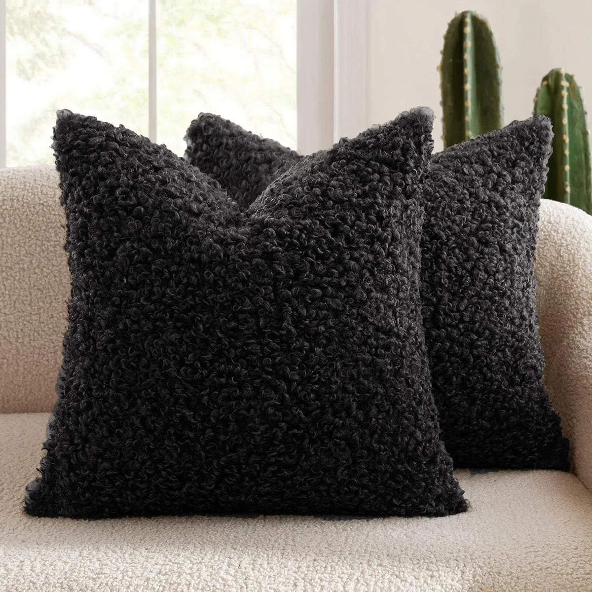 Plush Lamb Fleece Teddy Pillow Cover - Pillow Bay