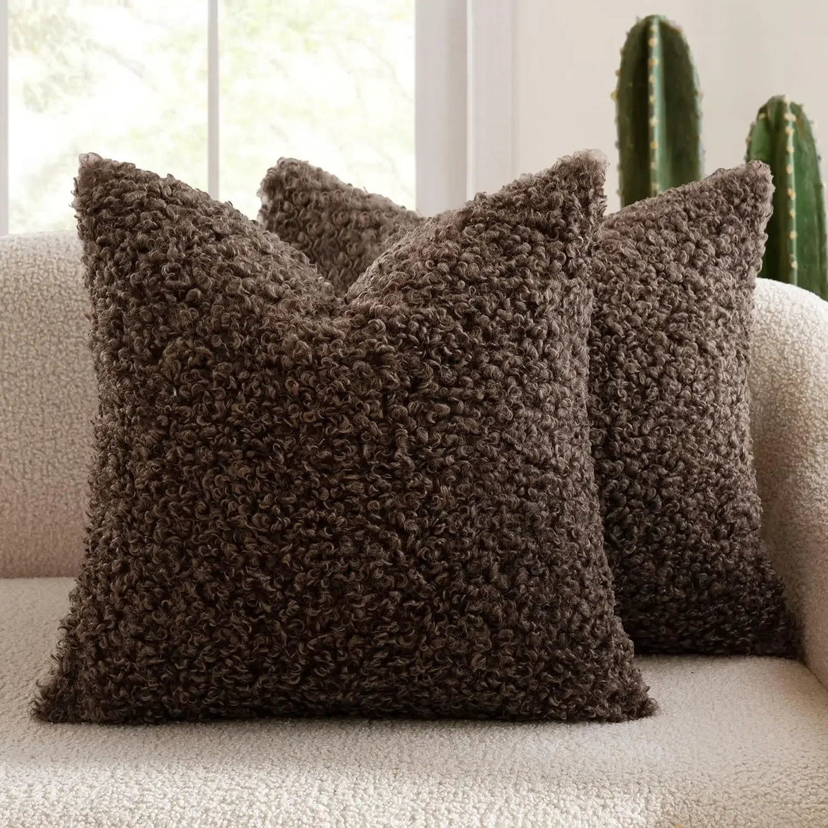 Plush Lamb Fleece Teddy Pillow Cover - Pillow Bay