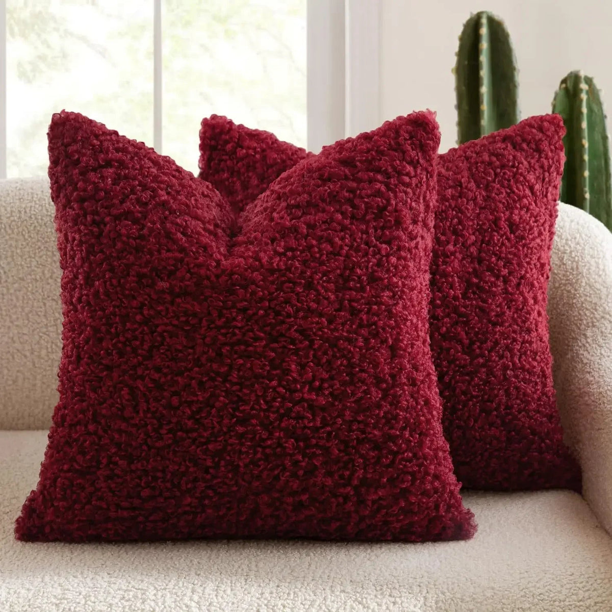 Plush Lamb Fleece Teddy Pillow Cover - Pillow Bay
