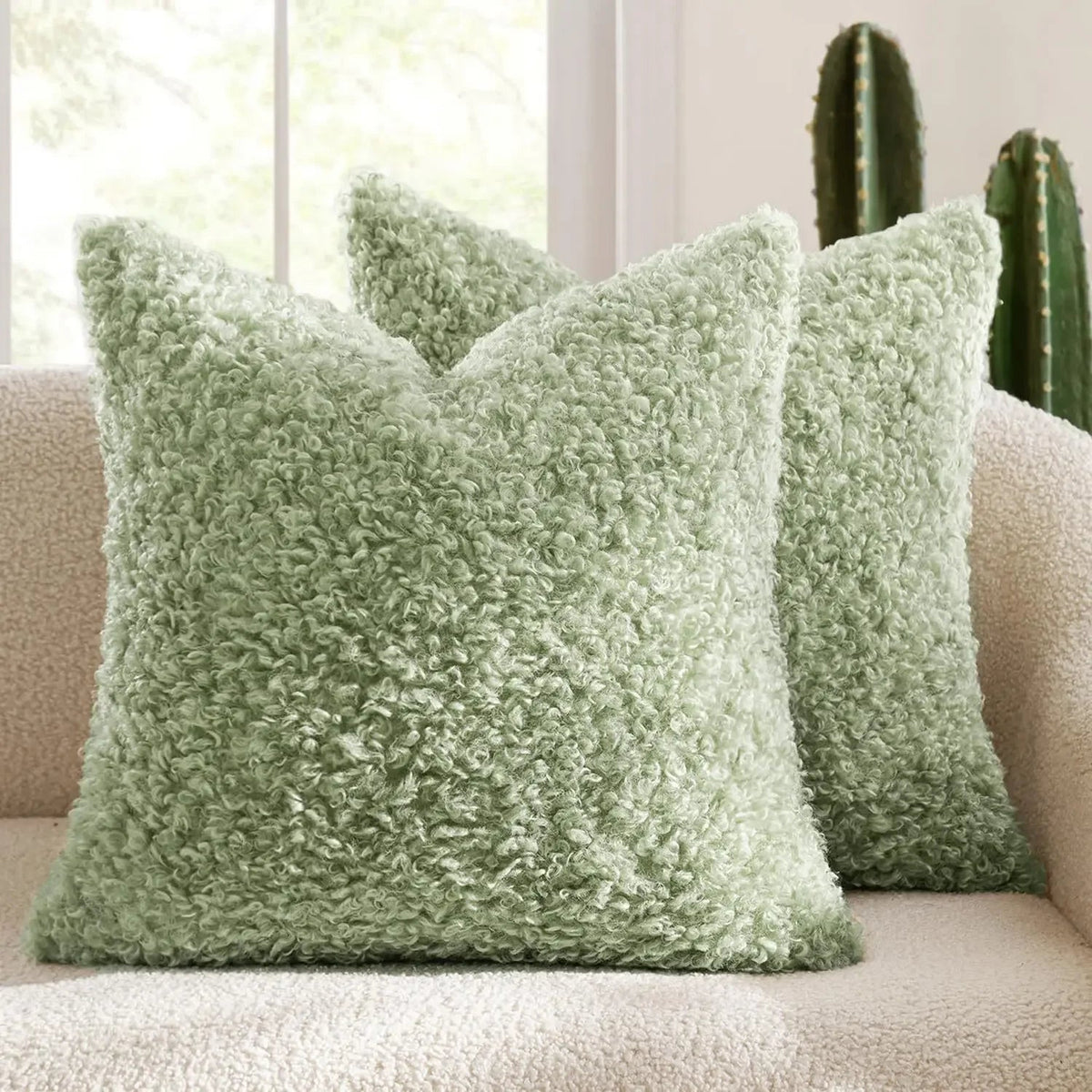 Plush Lamb Fleece Teddy Pillow Cover - Pillow Bay
