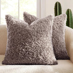 Plush Lamb Fleece Teddy Pillow Cover - Pillow Bay